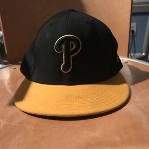 Yellow Philadelphia Phillies Flat Brim Hat